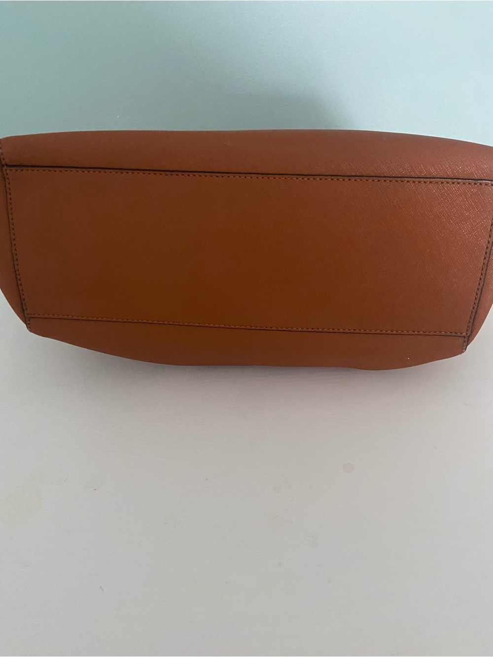 Tory Burch Saffiano Leather Small Buckle Tote - Picture 12 of 13